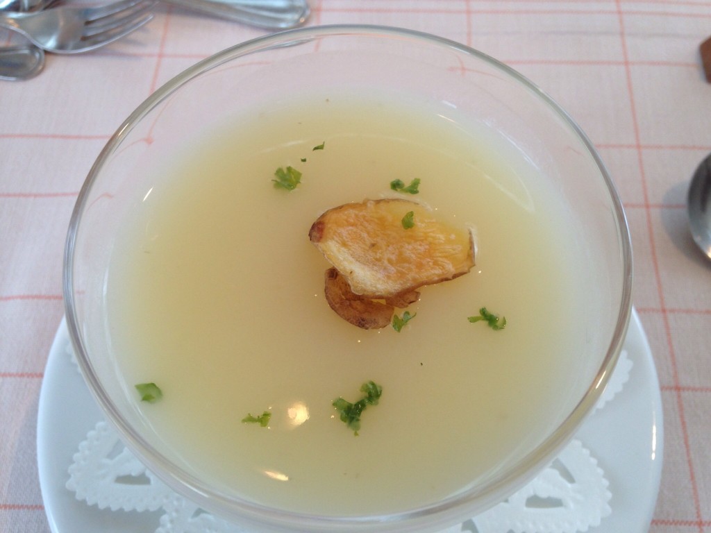 冷製キタアカリのスープ