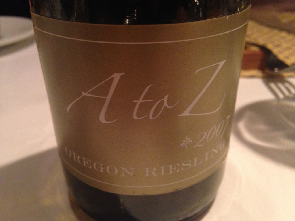 2007 A to Z Oregon Riesling