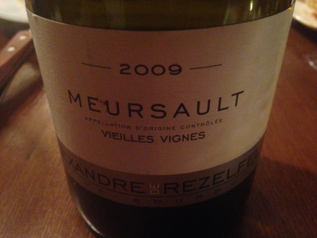 2009 Meursault Vieilles Vignes Alexandre de Rezelfeld