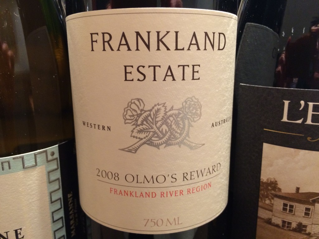Frankland Estate / Olmo's Reward 2008（フランクランド エステート / オルモズ リウォード 2008）
