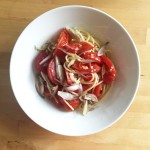 【レシピブログ】トマトのパスタ ジンジャー風味 × 北海道の辛口ロゼ