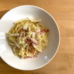 【レシピブログ】邑美人白菜とベーコンのペペロンチーノ × 新潟の白